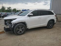 Toyota Highlander xle salvage cars for sale: 2016 Toyota Highlander XLE