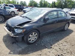 Honda salvage cars for sale: 2009 Honda Civic LX