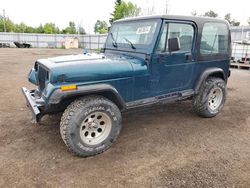 Salvage cars for sale at Bowmanville, ON auction: 1995 Jeep Wrangler / YJ S