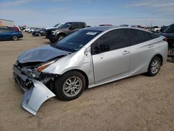 Salvage cars for sale from Copart Amarillo, TX: 2022 Toyota Prius LE