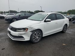 Salvage cars for sale at East Granby, CT auction: 2017 Volkswagen Jetta SE