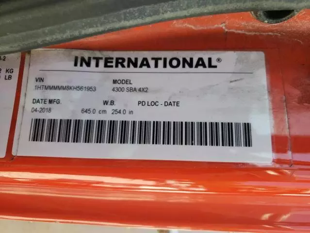 2019 International 4000 4300