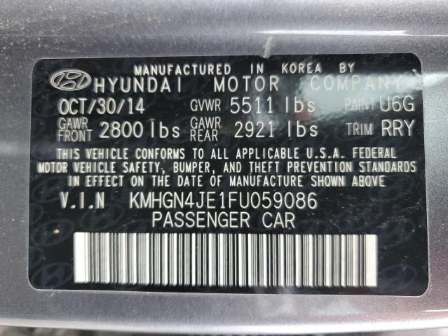 2015 Hyundai Genesis 3.8L