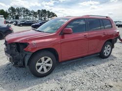 Salvage cars for sale from Copart Loganville, GA: 2010 Toyota Highlander
