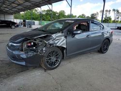Salvage cars for sale from Copart Cartersville, GA: 2012 Honda Civic LX