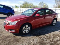 Salvage cars for sale from Copart Ontario Auction, ON: 2013 Chevrolet Cruze LT
