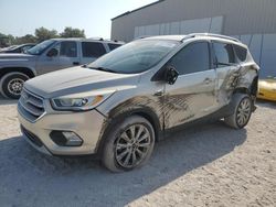 Salvage cars for sale at Apopka, FL auction: 2017 Ford Escape Titanium
