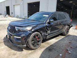 Salvage cars for sale at Jacksonville, FL auction: 2021 Ford Explorer ST