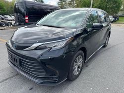 Salvage cars for sale at North Billerica, MA auction: 2023 Toyota Sienna LE