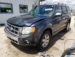 Salvage cars for sale at Pekin, IL auction: 2009 Ford Escape Limited