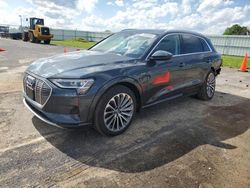 Salvage cars for sale at Mcfarland, WI auction: 2019 Audi E-TRON Prestige