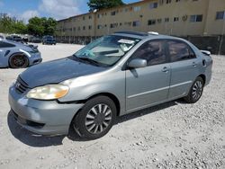 Toyota Corolla CE Vehiculos salvage en venta: 2004 Toyota Corolla CE