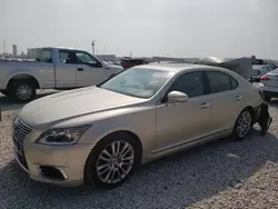 Salvage cars for sale at New Braunfels, TX auction: 2016 Lexus LS 460