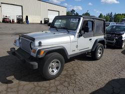 Salvage cars for sale at Woodburn, OR auction: 2002 Jeep Wrangler / TJ X
