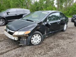 Vehiculos salvage en venta de Copart Bowmanville, ON: 2007 Honda Civic DX