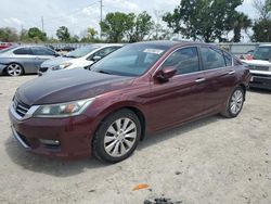 Salvage cars for sale at Riverview, FL auction: 2015 Honda Accord EXL