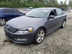 Volkswagen Passat salvage cars for sale: 2013 Volkswagen Passat SE