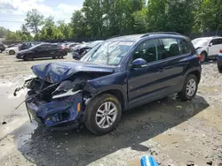 Salvage cars for sale at Waldorf, MD auction: 2016 Volkswagen Tiguan S
