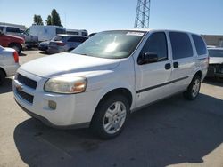 Salvage cars for sale from Copart Hayward, CA: 2008 Chevrolet Uplander Incomplete