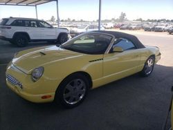 Salvage cars for sale at Sacramento, CA auction: 2002 Ford Thunderbird