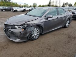 Salvage cars for sale from Copart Bowmanville, ON: 2019 Toyota Camry LE