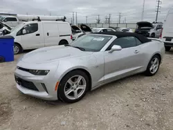 Salvage cars for sale at Haslet, TX auction: 2017 Chevrolet Camaro LT