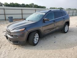 Salvage cars for sale at New Braunfels, TX auction: 2017 Jeep Cherokee Latitude