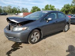 Salvage cars for sale at Baltimore, MD auction: 2013 Honda Civic LX