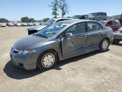 Salvage cars for sale from Copart San Martin, CA: 2009 Honda Civic Hybrid
