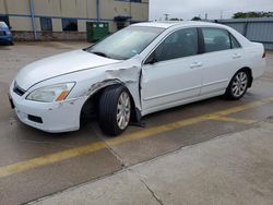 Salvage cars for sale from Copart Wilmer, TX: 2007 Honda Accord EX