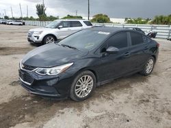 Salvage cars for sale from Copart Miami, FL: 2016 Chevrolet Cruze LS