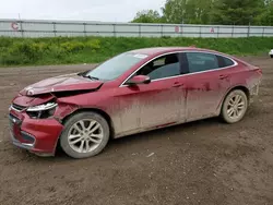 Chevrolet salvage cars for sale: 2016 Chevrolet Malibu LT