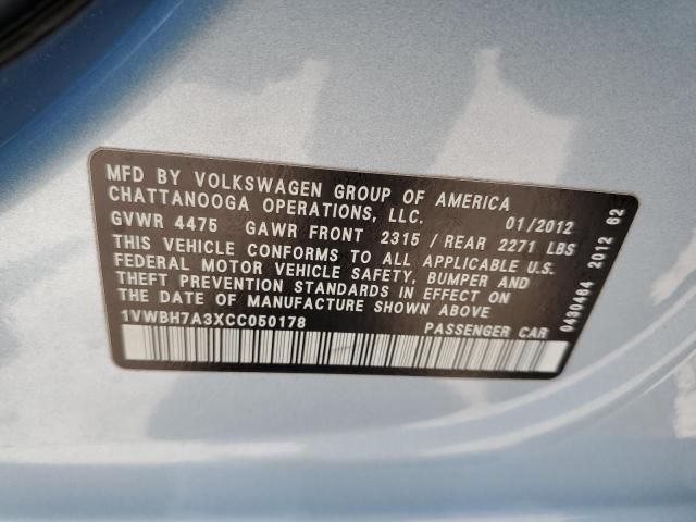 2012 Volkswagen Passat SE