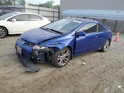 Salvage cars for sale from Copart Spartanburg, SC: 2008 Honda Civic SI