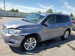 Salvage cars for sale from Copart Littleton, CO: 2008 Toyota Highlander Hybrid Limited