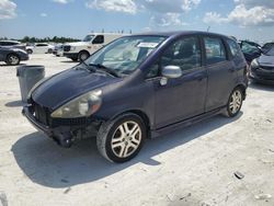 Salvage cars for sale from Copart Arcadia, FL: 2008 Honda FIT Sport