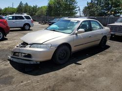 Salvage cars for sale at Denver, CO auction: 2000 Honda Accord LX