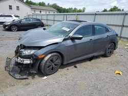 Salvage cars for sale at York Haven, PA auction: 2018 Honda Civic EX