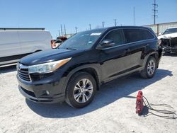 Salvage cars for sale at Haslet, TX auction: 2015 Toyota Highlander LE