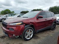 Salvage cars for sale at East Granby, CT auction: 2018 Jeep Cherokee Latitude