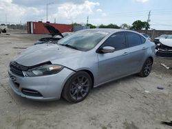 Salvage cars for sale from Copart Homestead, FL: 2016 Dodge Dart SE