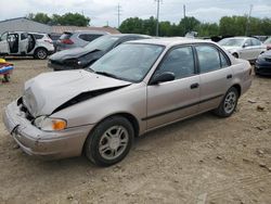 Salvage cars for sale from Copart Columbus, OH: 2000 Chevrolet GEO Prizm Base