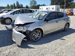 Salvage cars for sale from Copart Graham, WA: 2017 Lexus CT 200