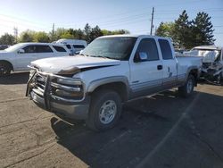 Salvage cars for sale from Copart Denver, CO: 2002 Chevrolet Silverado K1500