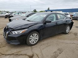 Salvage cars for sale at Woodhaven, MI auction: 2020 Nissan Sentra S