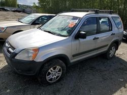 Salvage cars for sale from Copart Arlington, WA: 2002 Honda CR-V LX