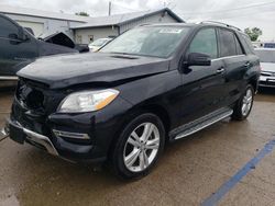Salvage cars for sale at Pekin, IL auction: 2015 Mercedes-Benz ML 350 4matic