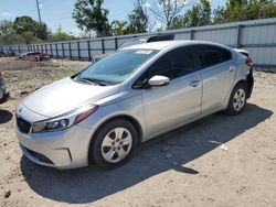 Salvage cars for sale from Copart Riverview, FL: 2017 KIA Forte LX