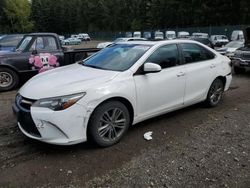 Salvage cars for sale at Graham, WA auction: 2016 Toyota Camry LE