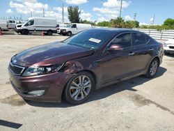 Salvage cars for sale at Miami, FL auction: 2011 KIA Optima EX